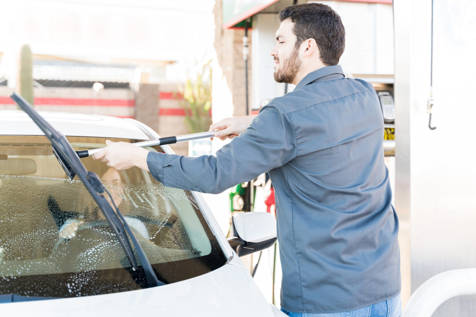 Do you use a gas station squeegee on your windshield? Here is what you ...